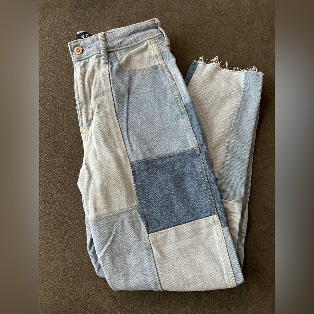Hollister Patchwork Mom Jeans